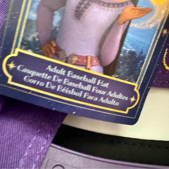 NWT. Disney Wish castmember baseball hat. Purple cap features goat & star - Picture 12 of 12